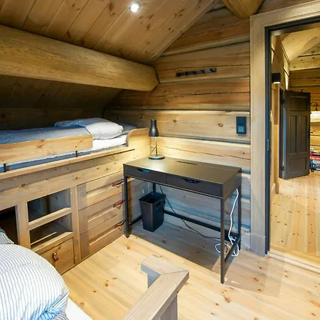 Handcrafted Log Cabin At Golsfjellet Hébergement de vacances *