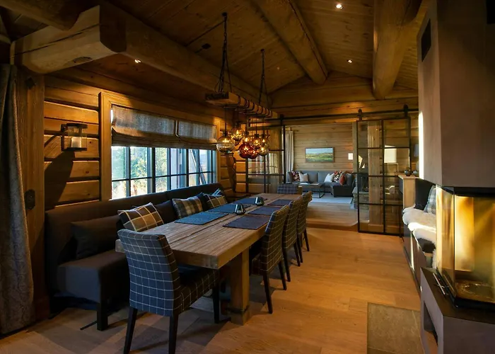 Ferienhaus Handcrafted Log Cabin At Golsfjellet Gol