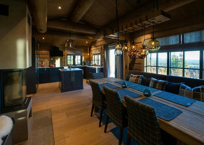 Handcrafted Log Cabin At Golsfjellet Ferienhaus *