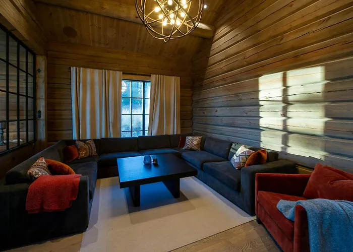 Ferienhaus Handcrafted Log Cabin At Golsfjellet Gol