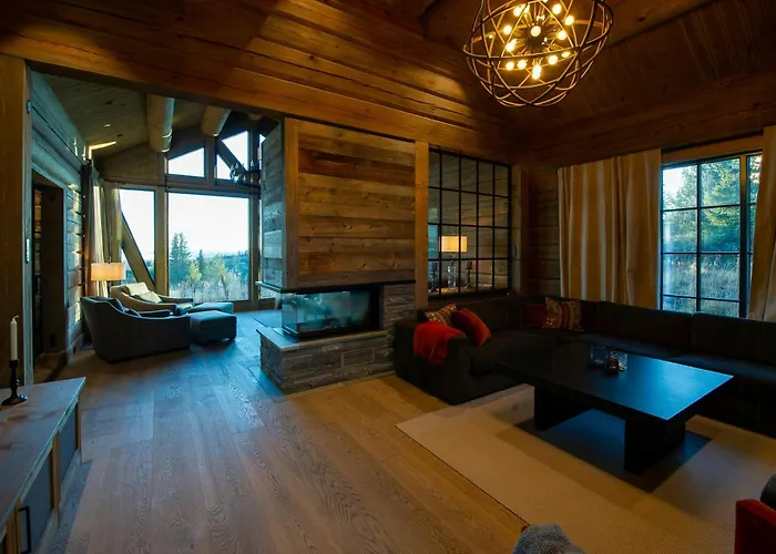 Handcrafted Log Cabin At Golsfjellet Ferienhaus *