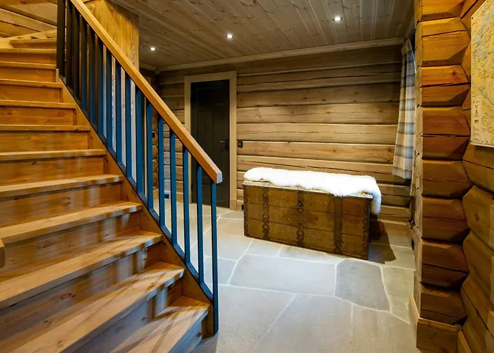 Handcrafted Log Cabin At Golsfjellet Ferienhaus
