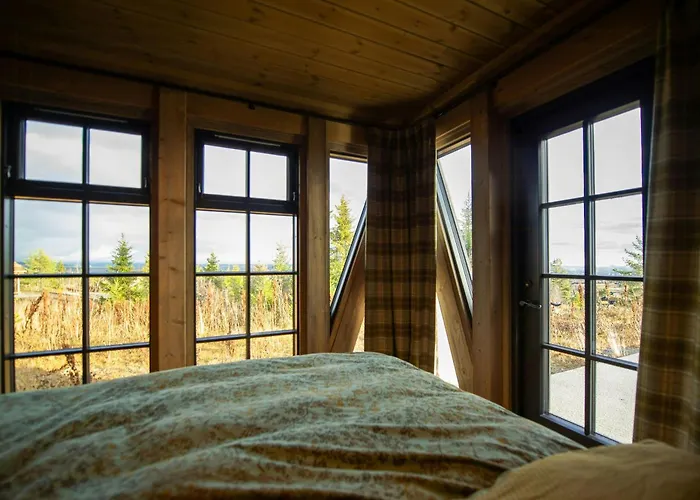 Ferienhaus Handcrafted Log Cabin At Golsfjellet *