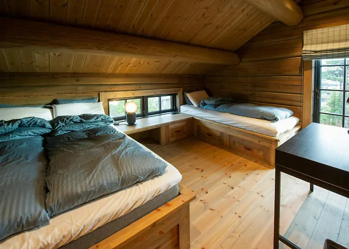 Handcrafted Log Cabin At Golsfjellet Ferienhaus Gol